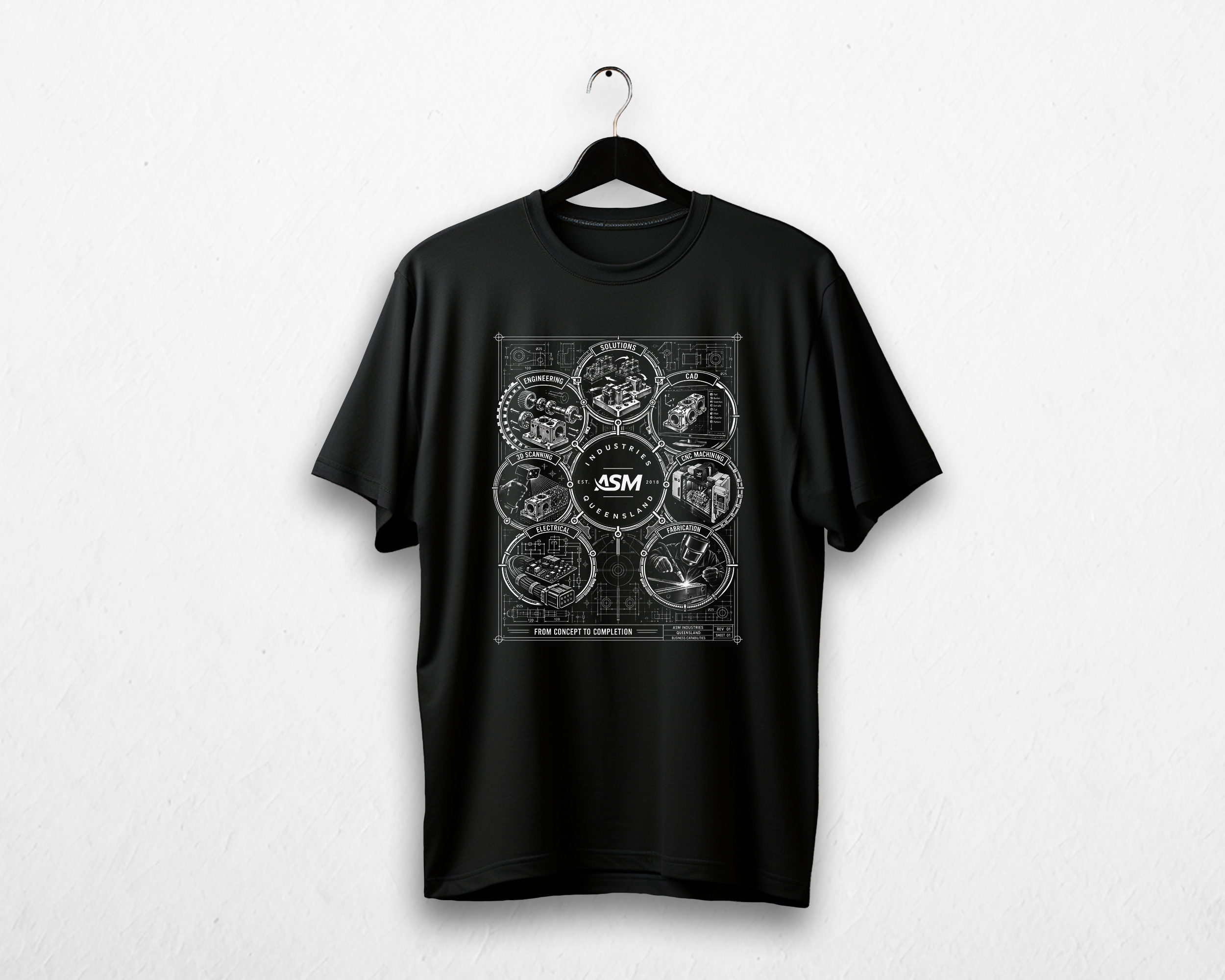 Diseño de Camiseta por debdesign para ASM Industries | Diseño #37757531