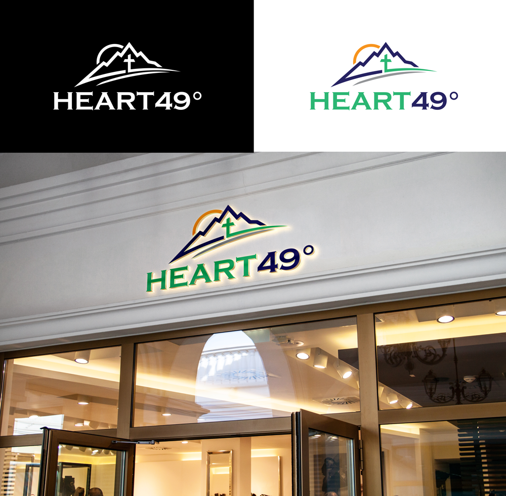 Logo Design by RA-bica for heart49° | Design #37758013
