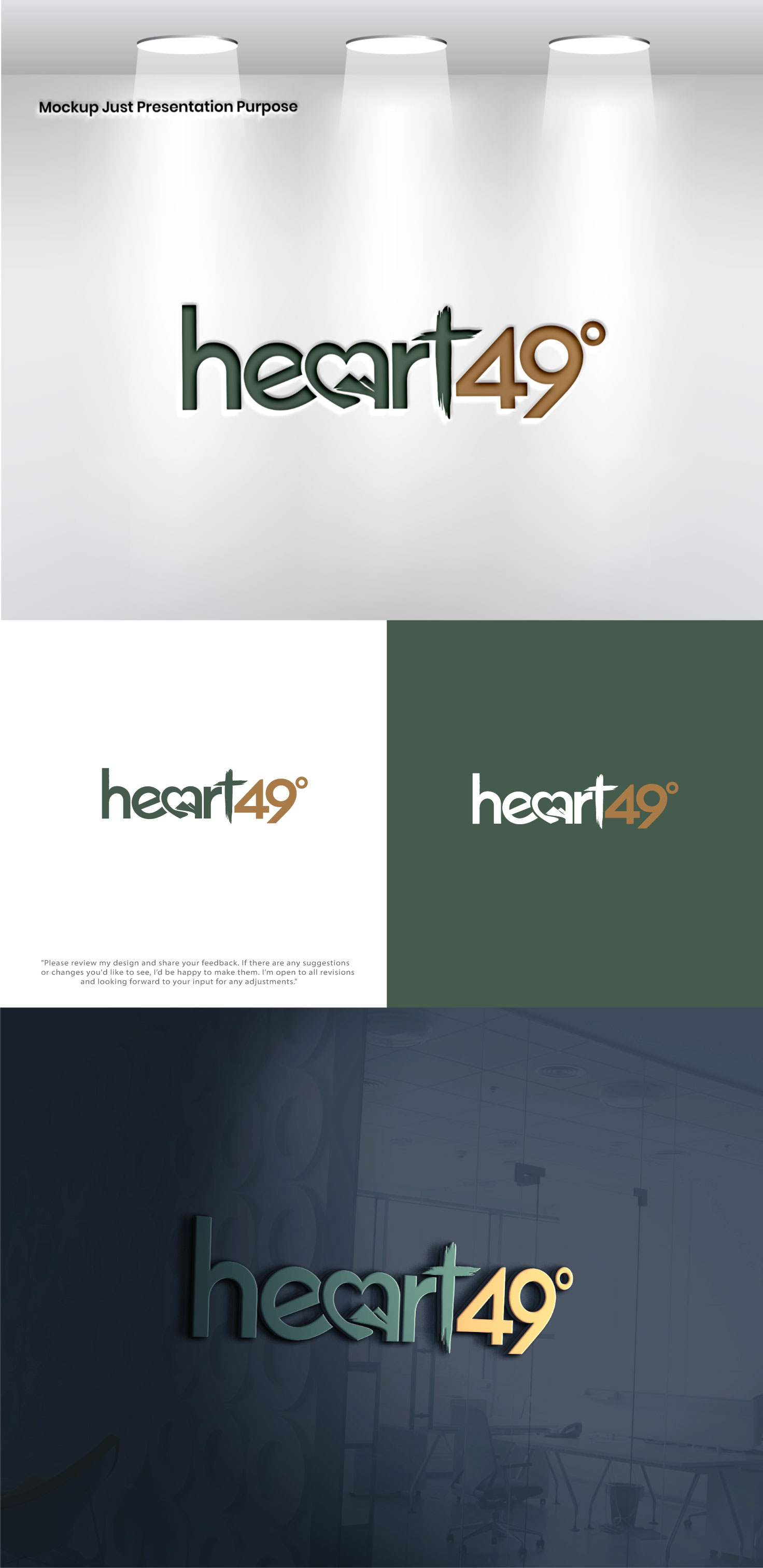 Logo Design by Pixel Signature for heart49° | Design #37758409