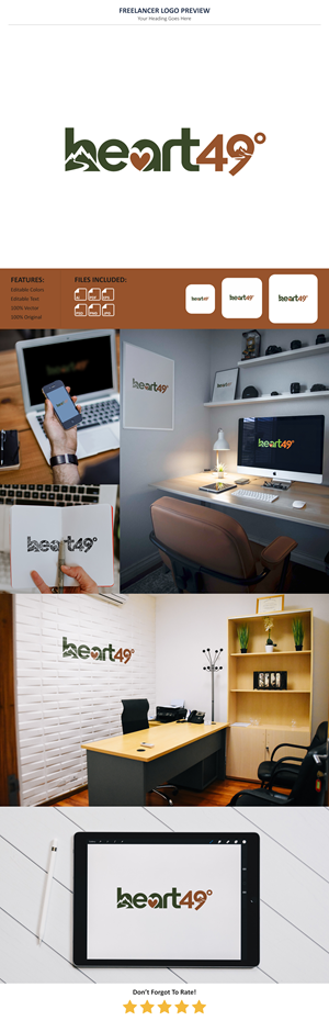 Logo Design by Pixel Signature for heart49° | Design: #37758413