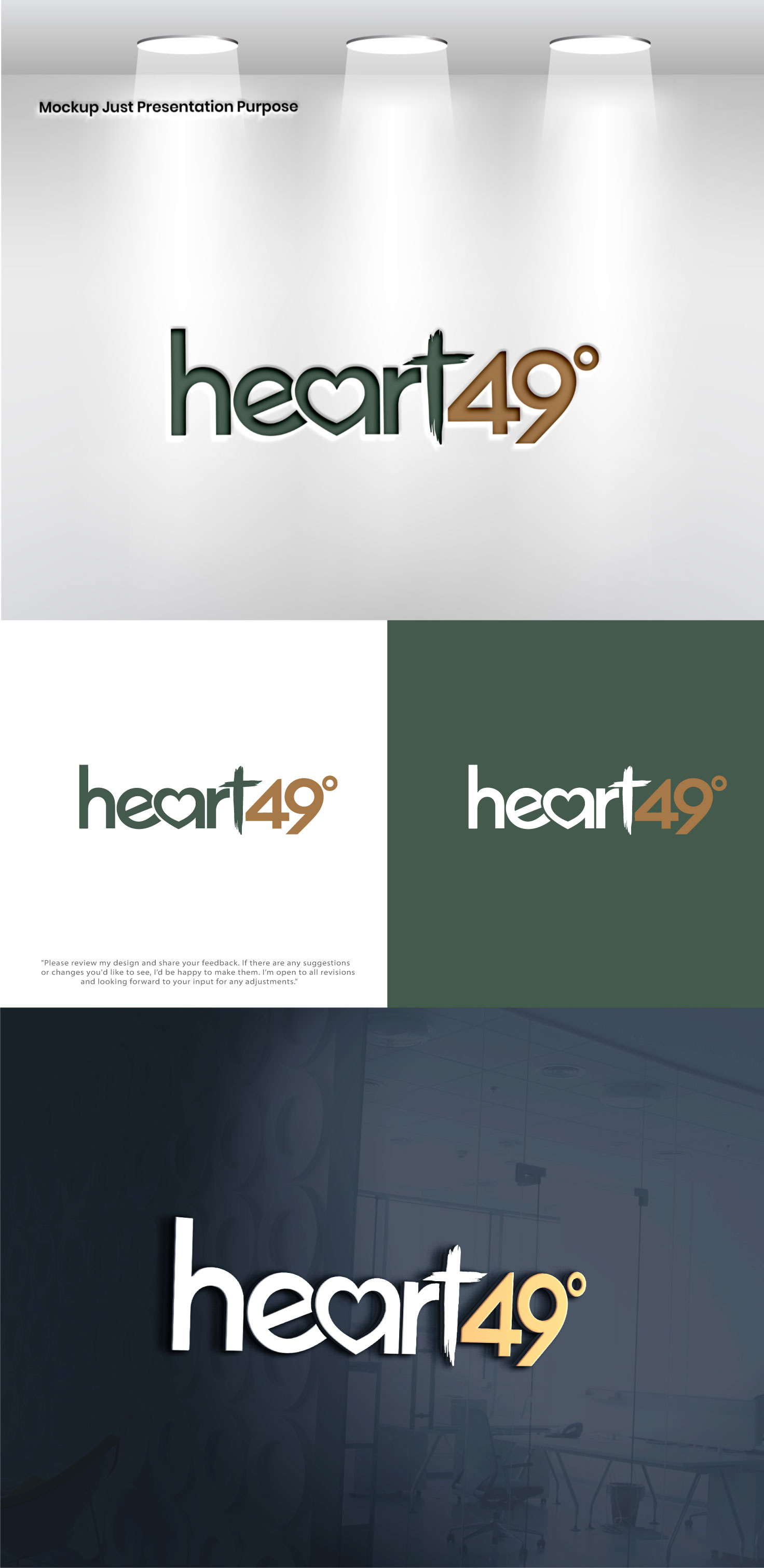 Logo Design by Pixel Signature for heart49° | Design #37759626