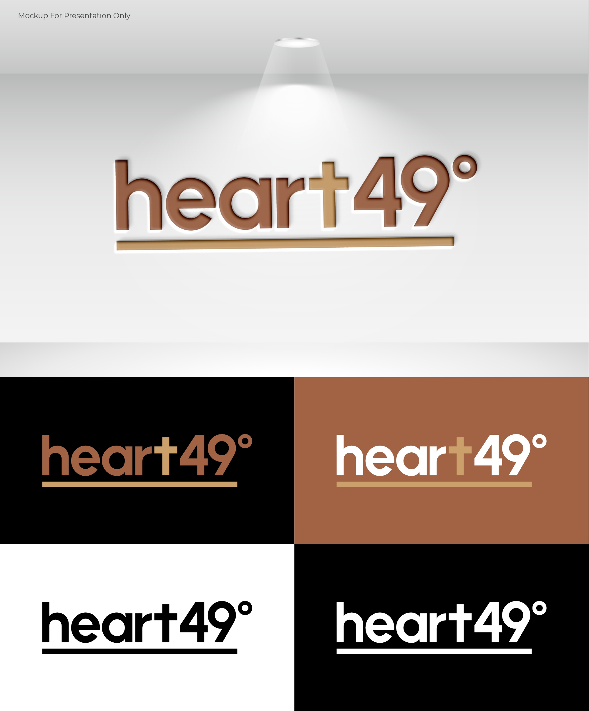 Logo Design by Noekha Studio for heart49° | Design #37759959