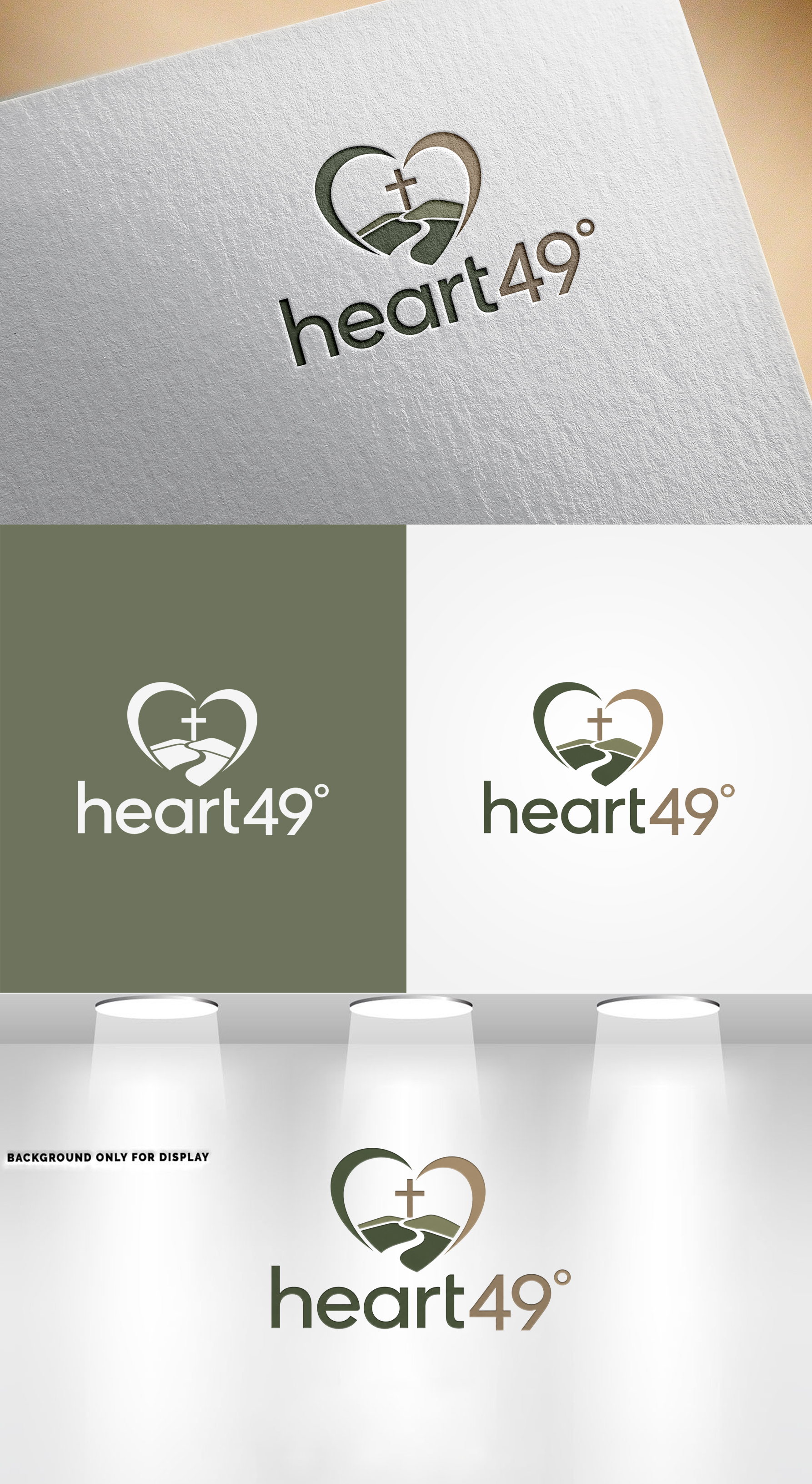 Logo Design by Sanjana Eti for heart49° | Design #37759620
