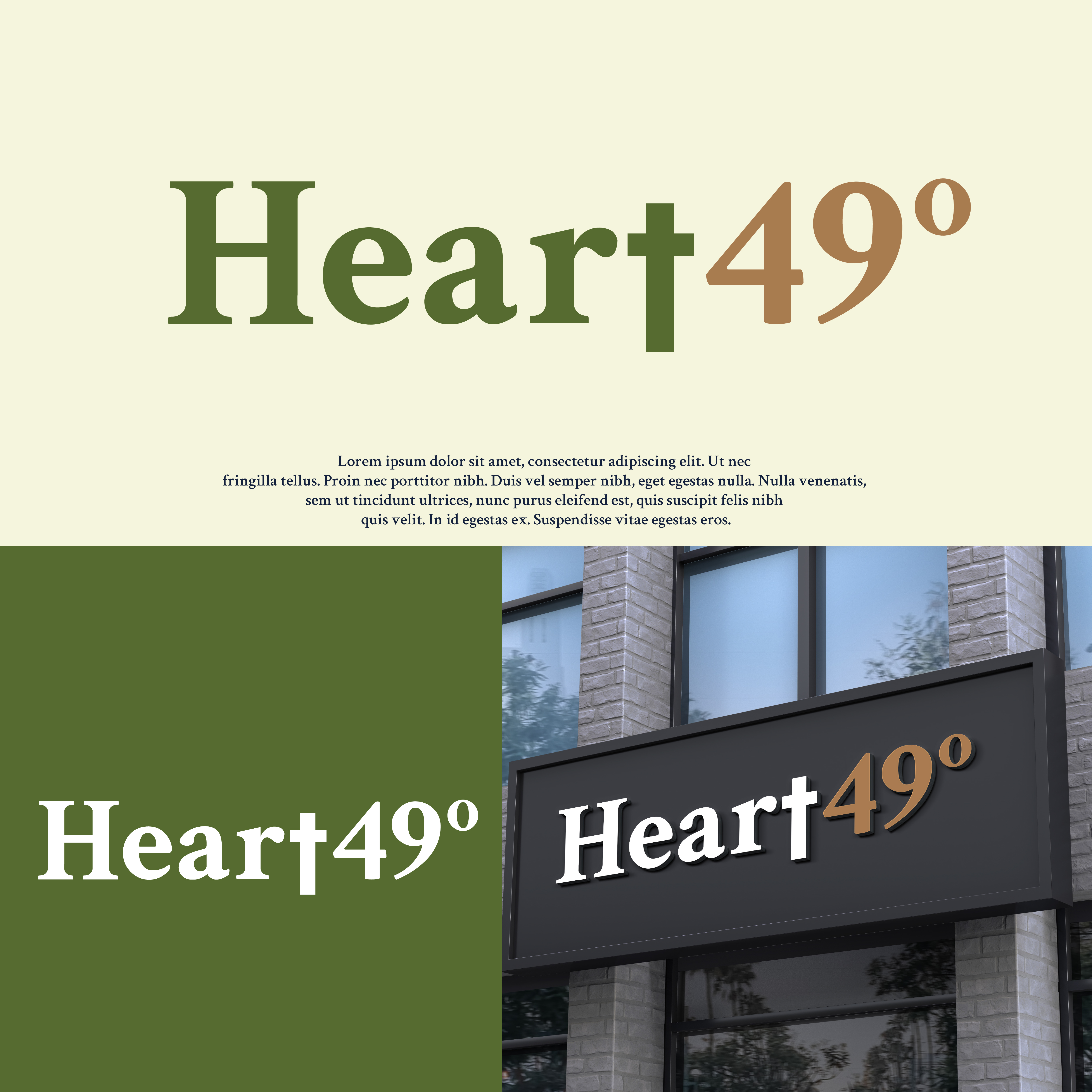 Logo Design by Fortune Howard Designs for heart49° | Design #37759685