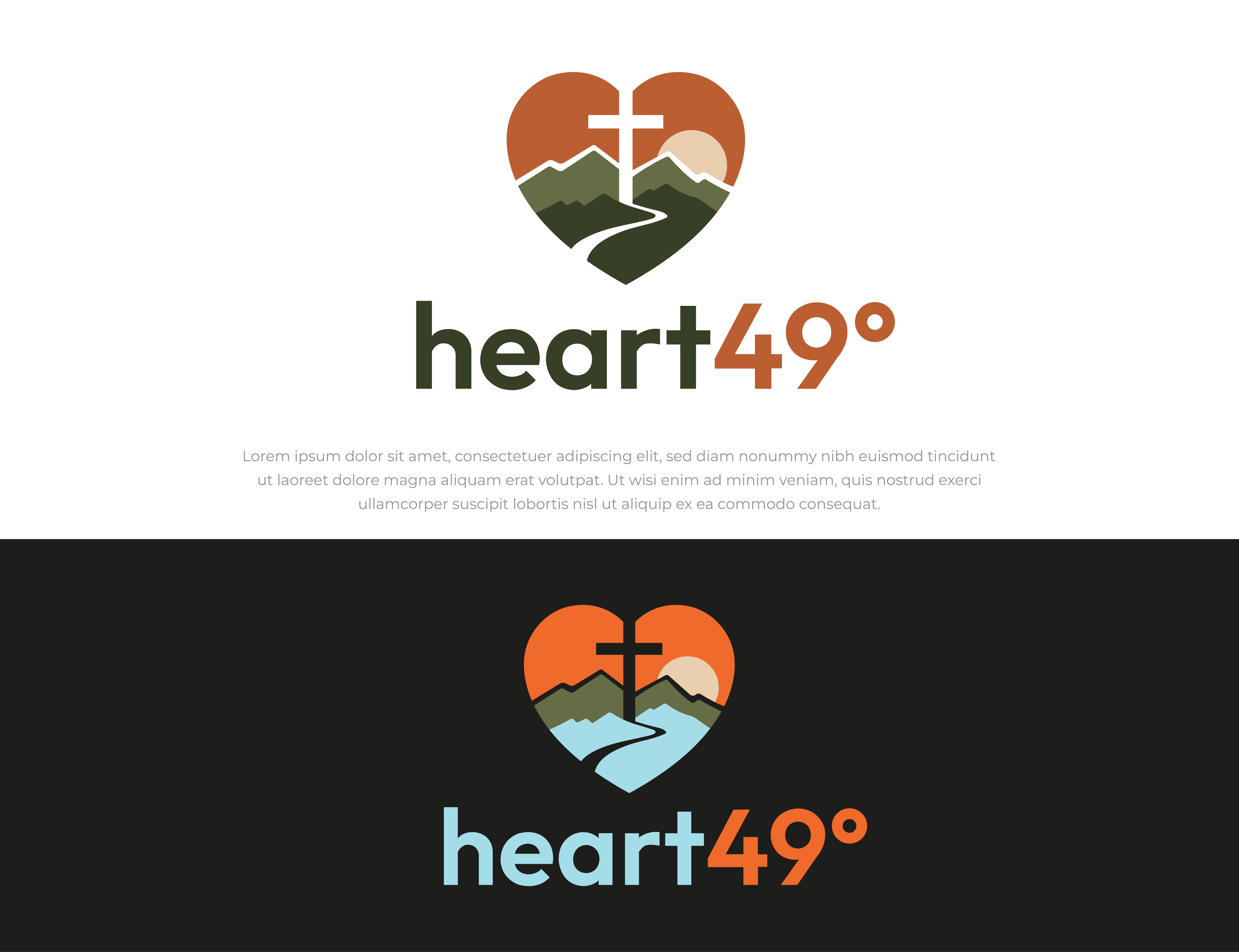 Logo Design by Logo Maker Zone for heart49° | Design #37757143