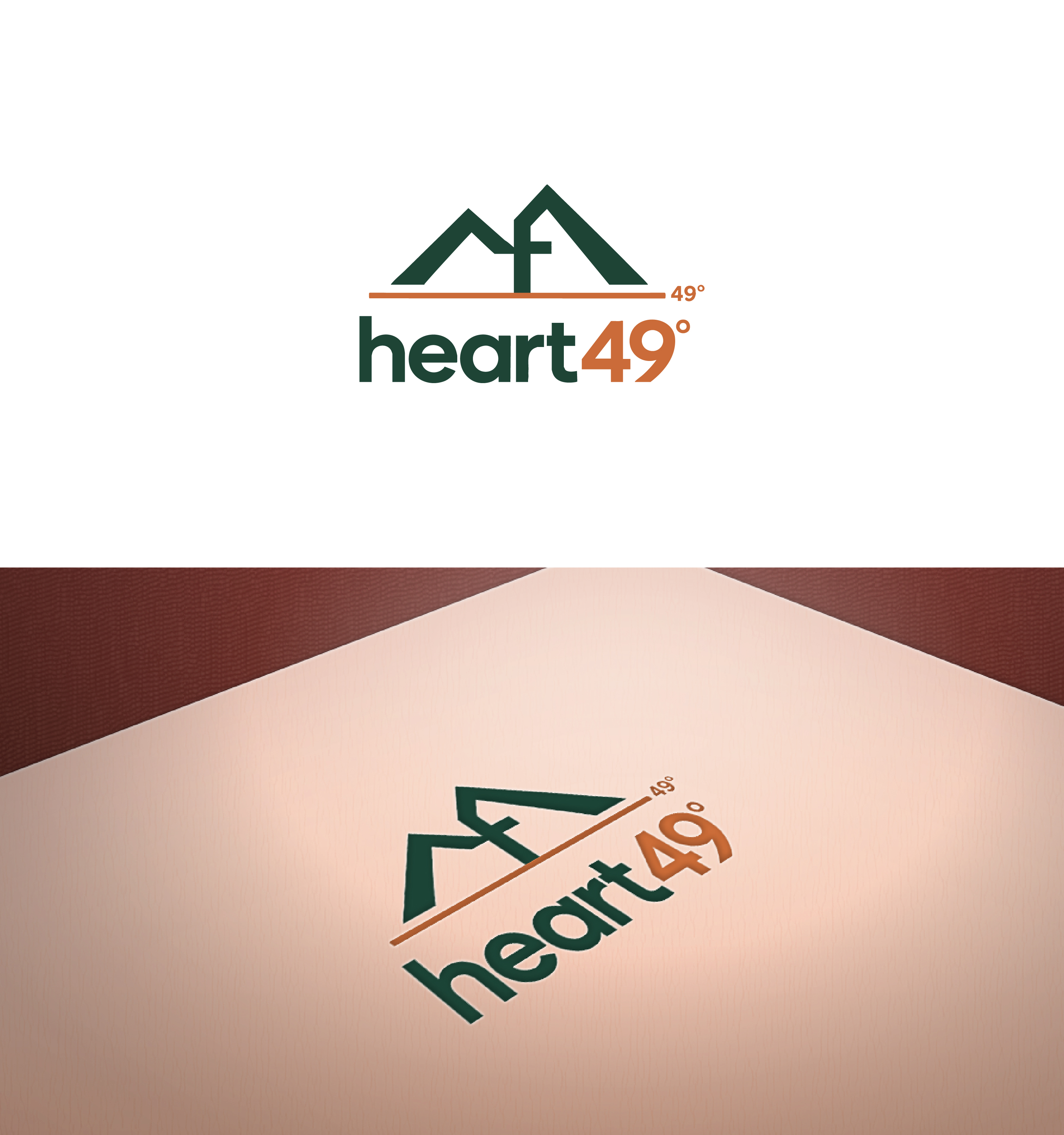 Logo Design by Usmaan4 for heart49° | Design #37762458