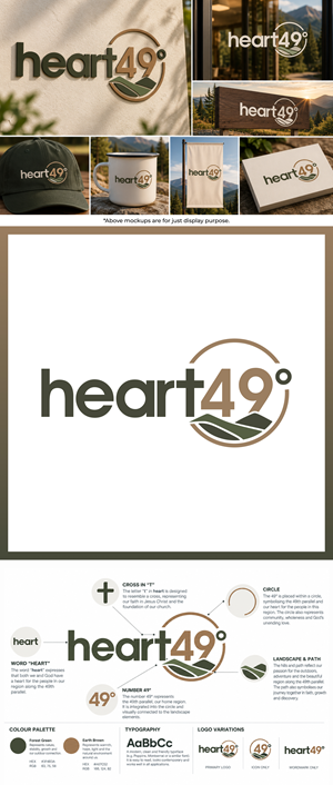 Logo Design by Latika M. for heart49° | Design: #37775446