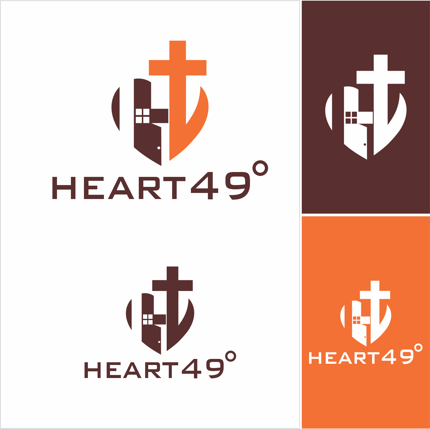 Logo Design by Barros Design for heart49° | Design #37770871