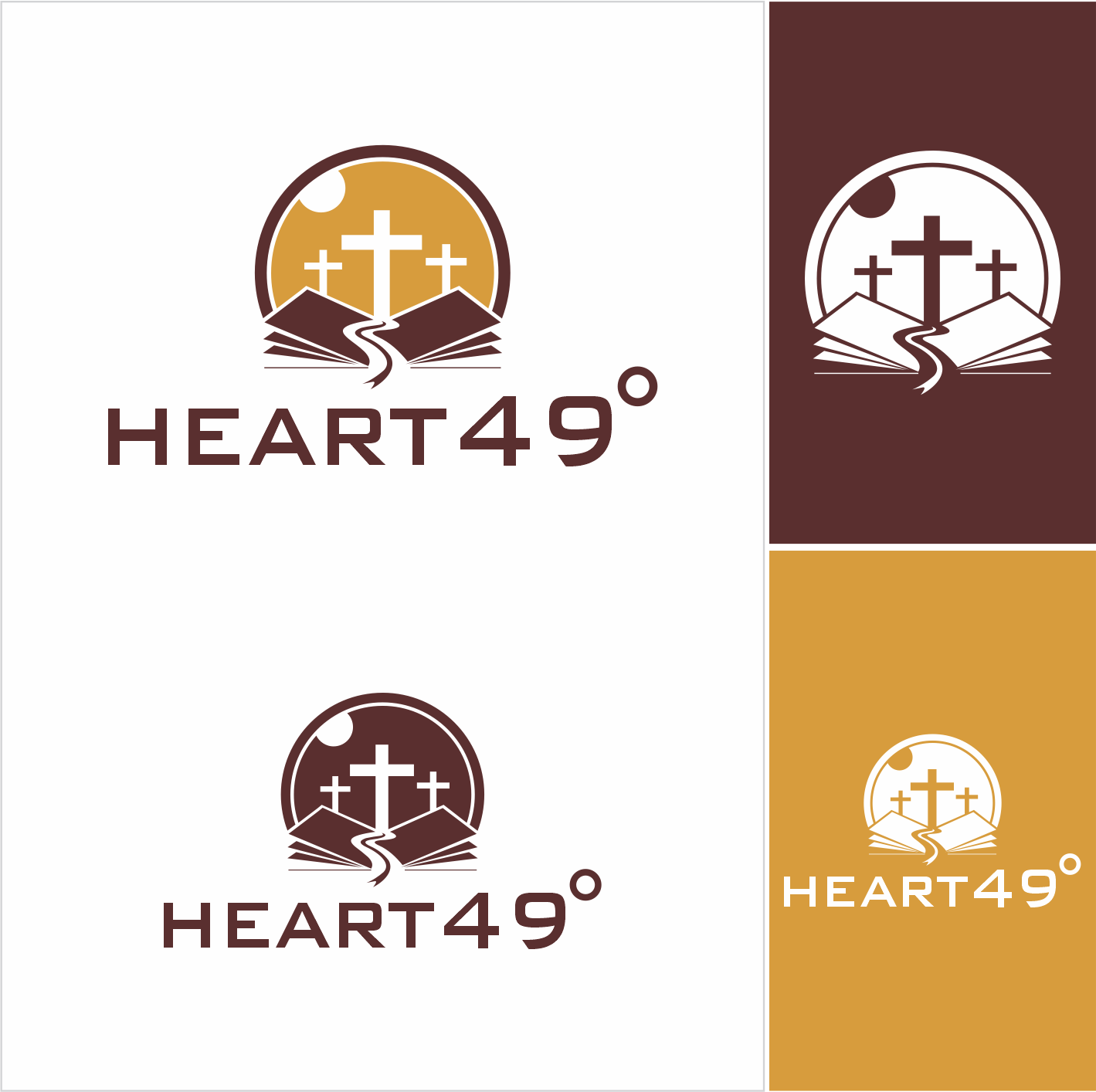 Logo Design by Barros Design for heart49° | Design #37770873