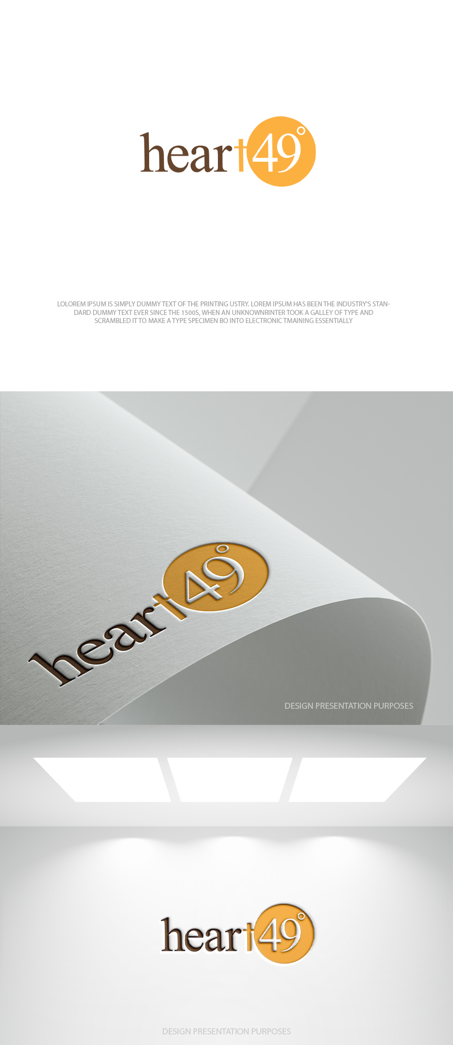 Logo Design by zebronicgraphic for heart49° | Design #37757871