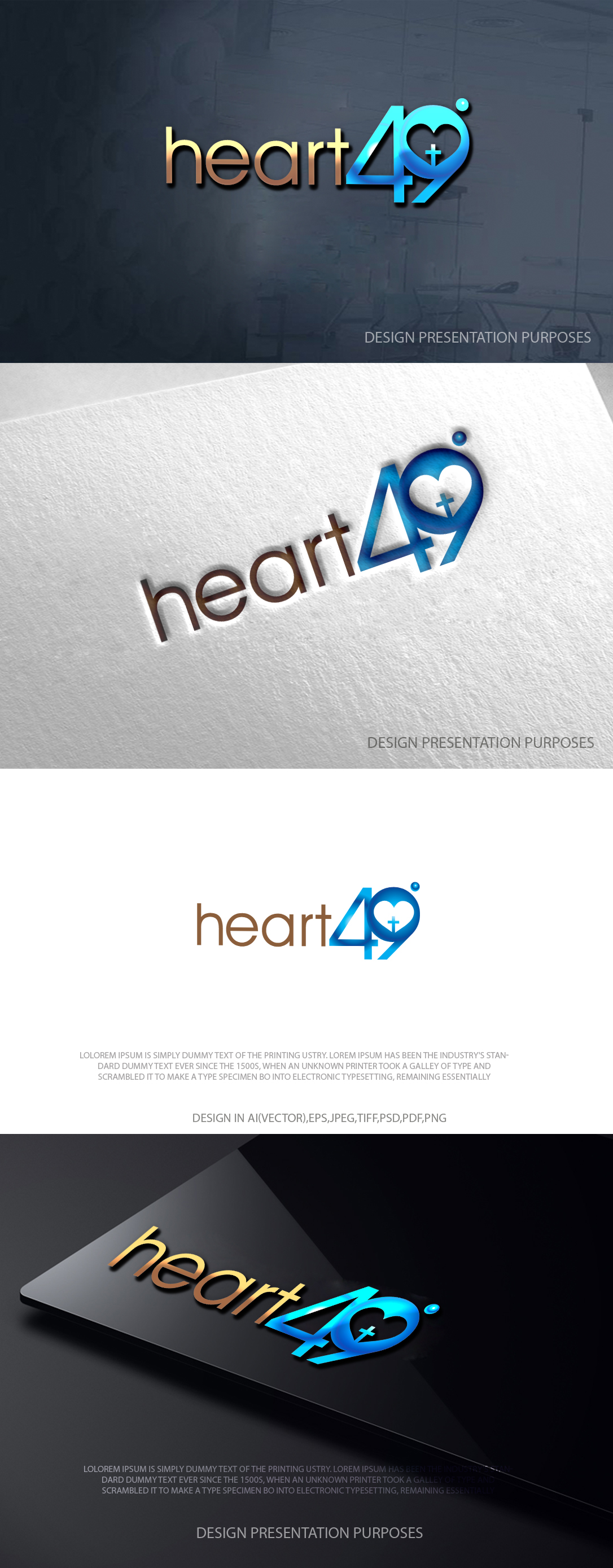 Logo Design by zebronicgraphic for heart49° | Design #37757930