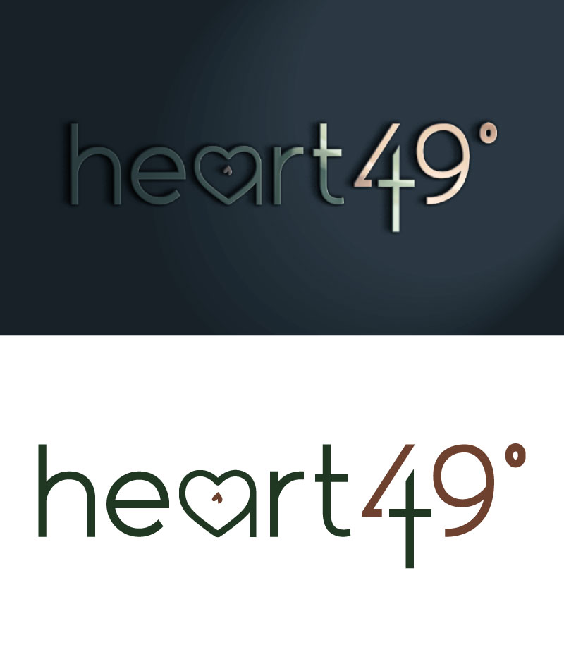 Logo Design by Betsey for heart49° | Design #37758374