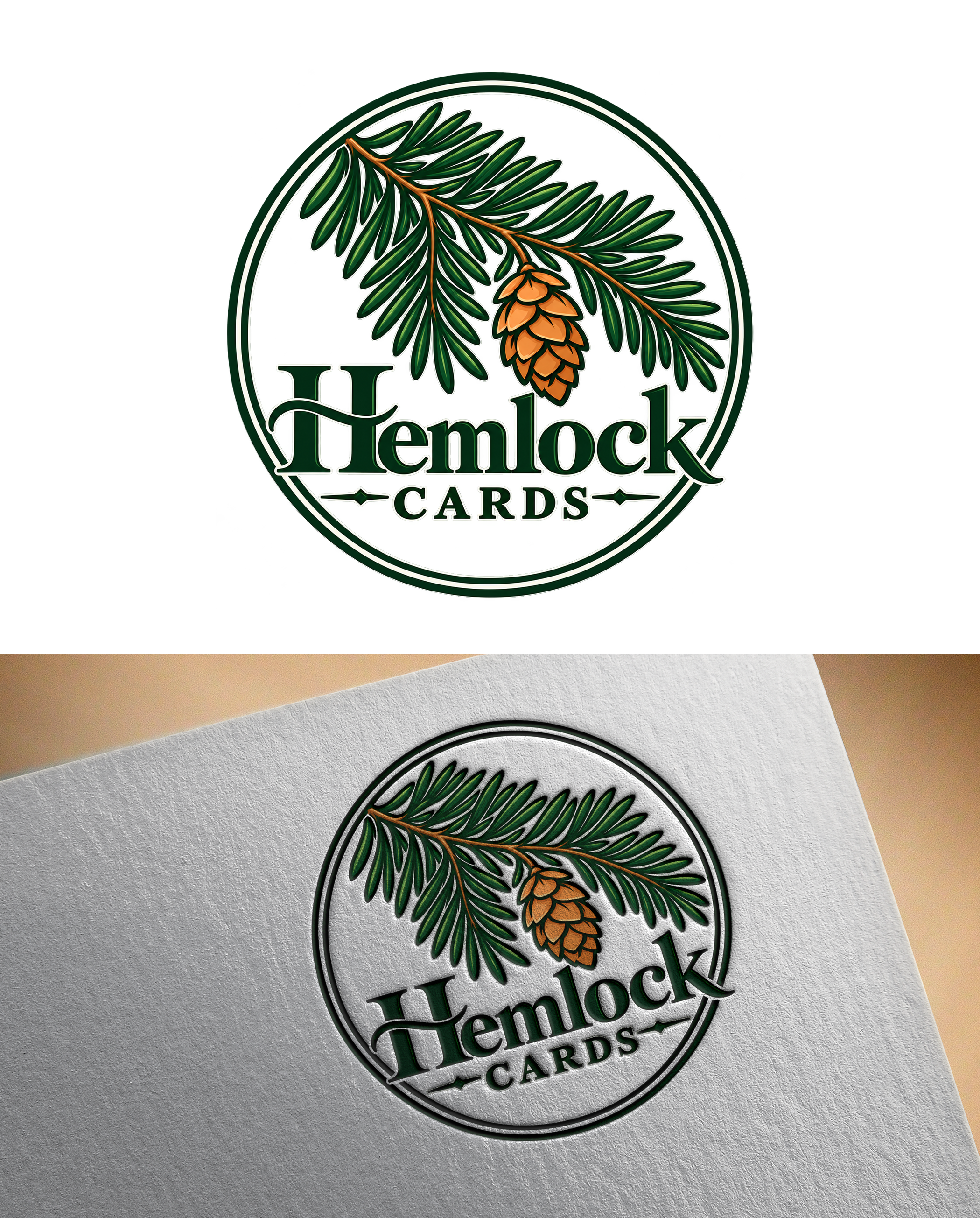 Logo Design by Creative Vect Art for Hemlock Cards | Design #37764634
