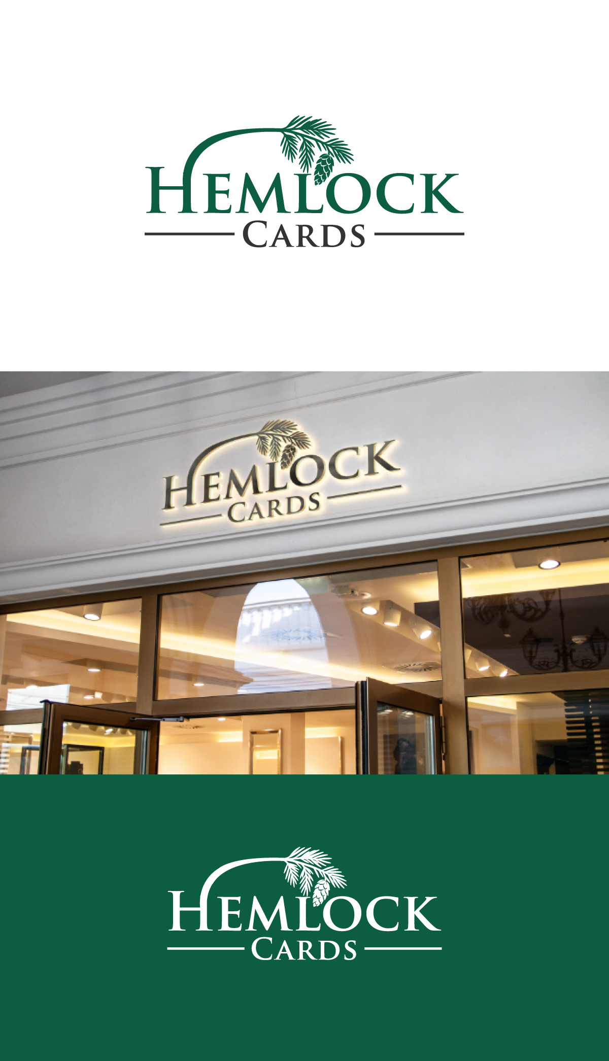 Logo Design by JMN Signatures for Hemlock Cards | Design #37767210