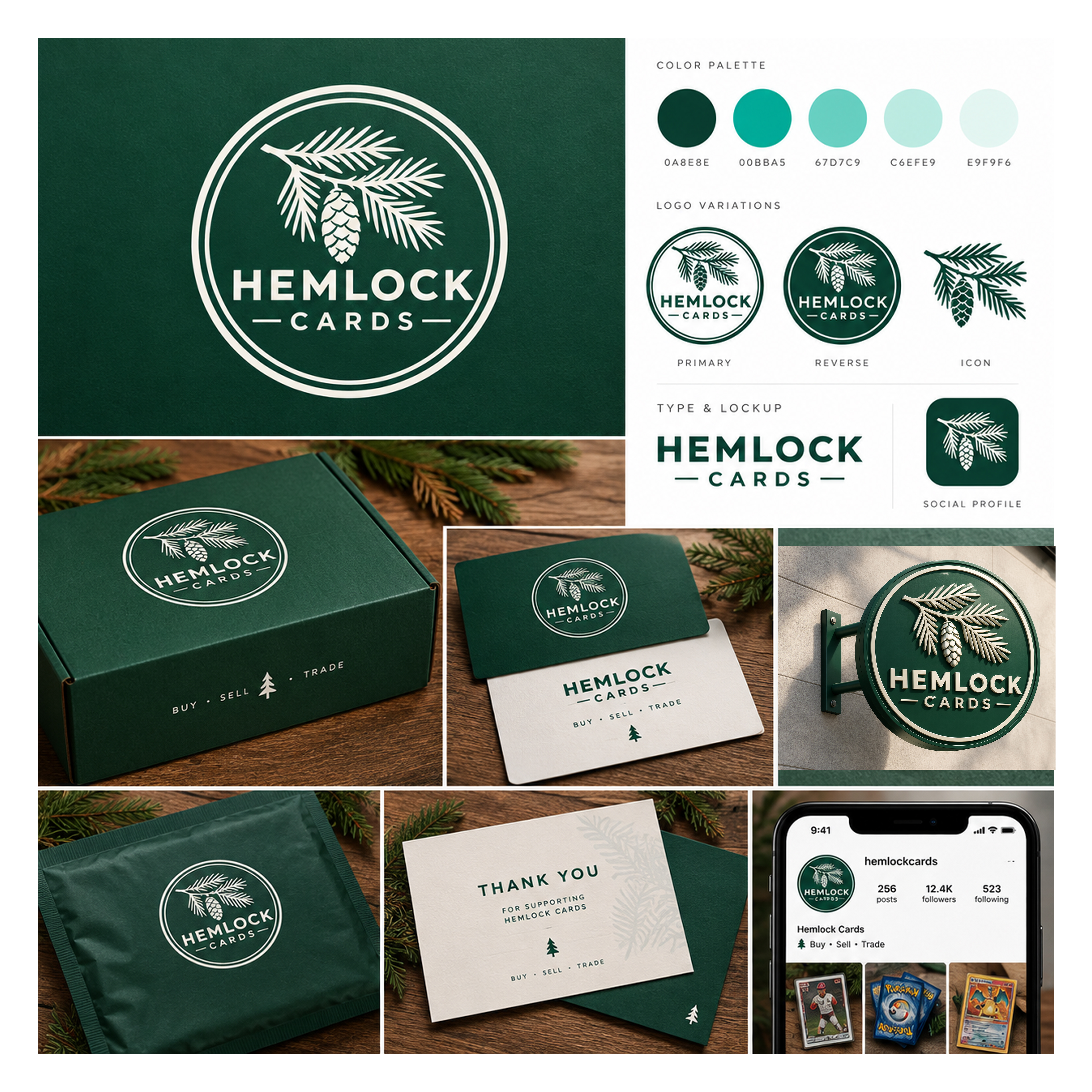 Logo Design by MarkindDesign for Hemlock Cards | Design #37769451
