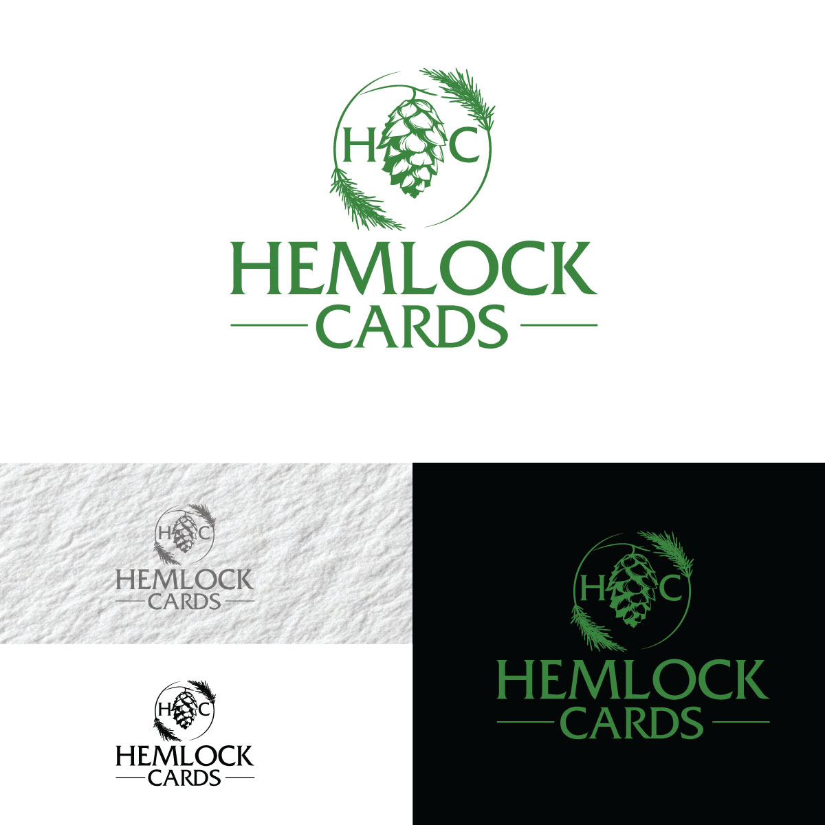 Logo Design by prodesigns99 for Hemlock Cards | Design #37766114