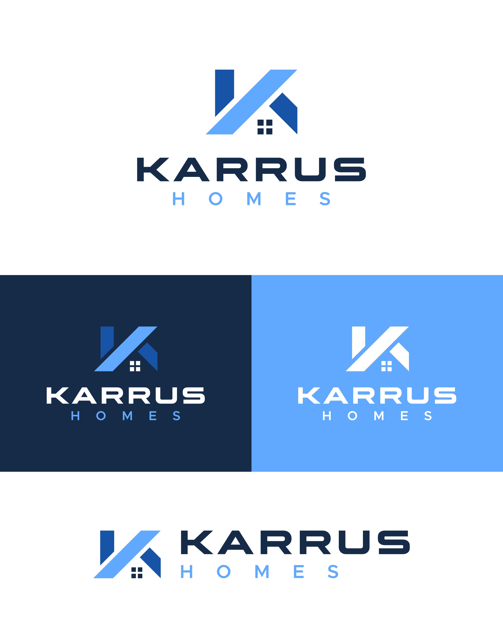Logo Design by Noekha Studio for Karrus Homes | Design #37790588