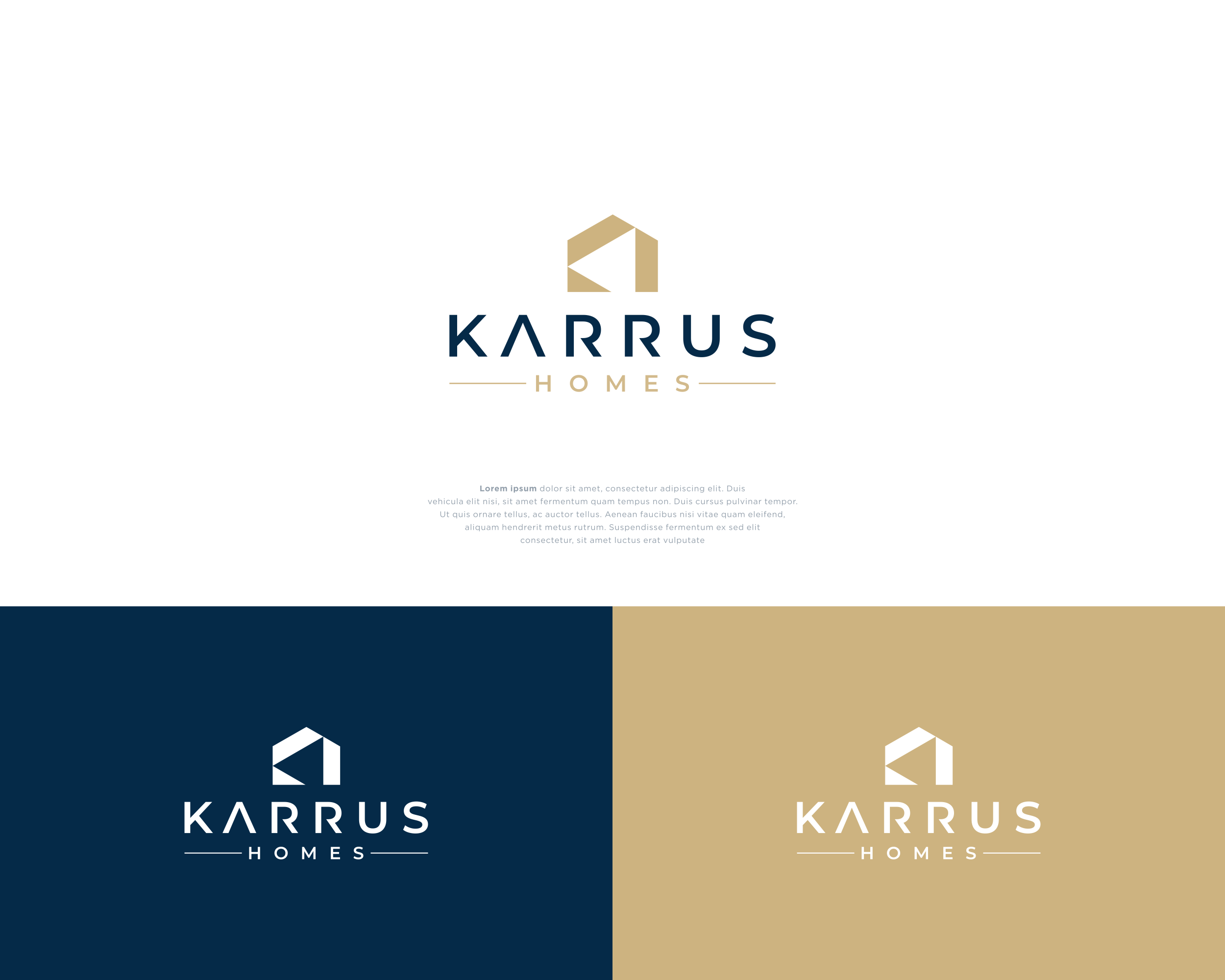 Logo Design by ulafra© for Karrus Homes | Design #37769300
