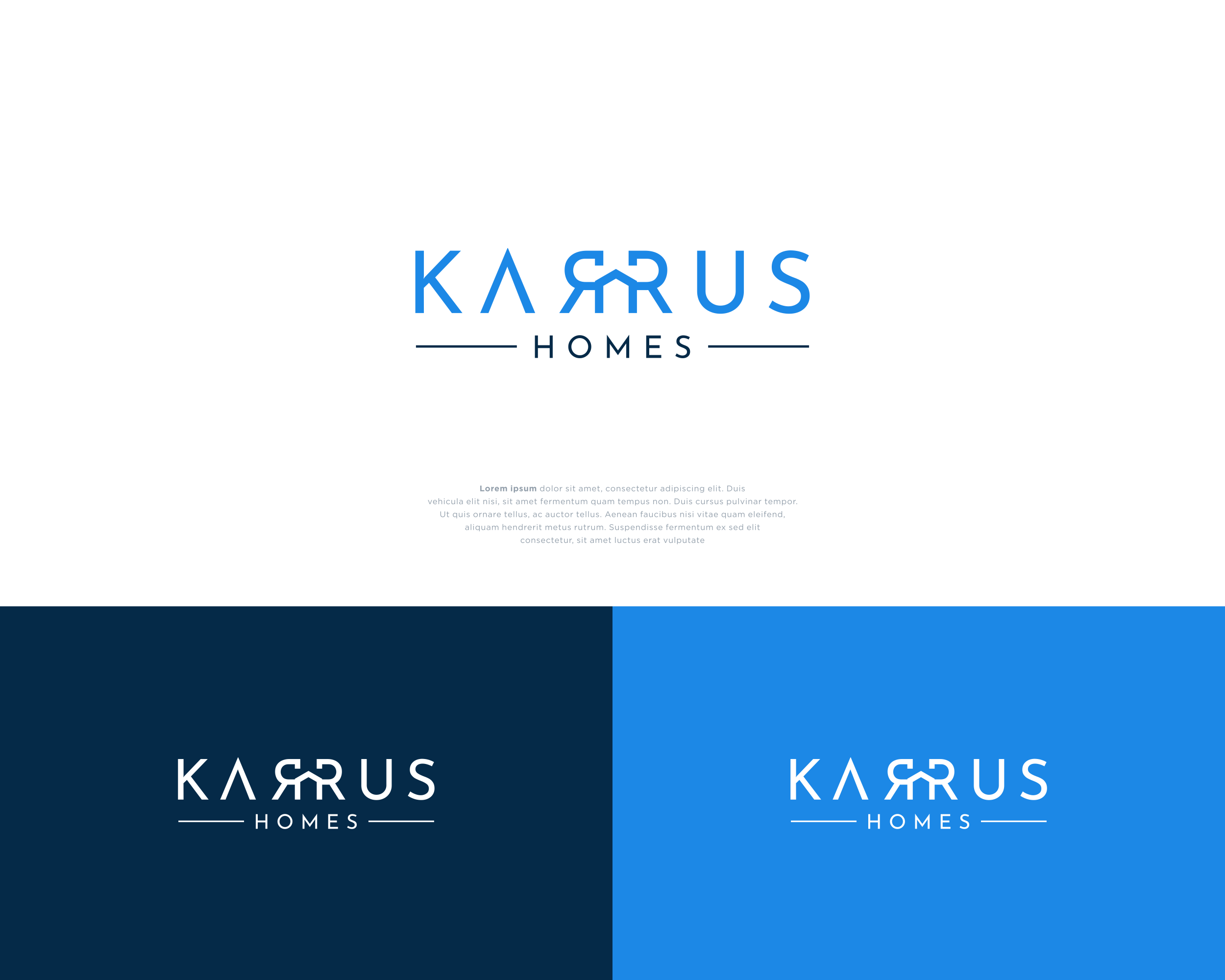 Logo Design by ulafra© for Karrus Homes | Design #37769338