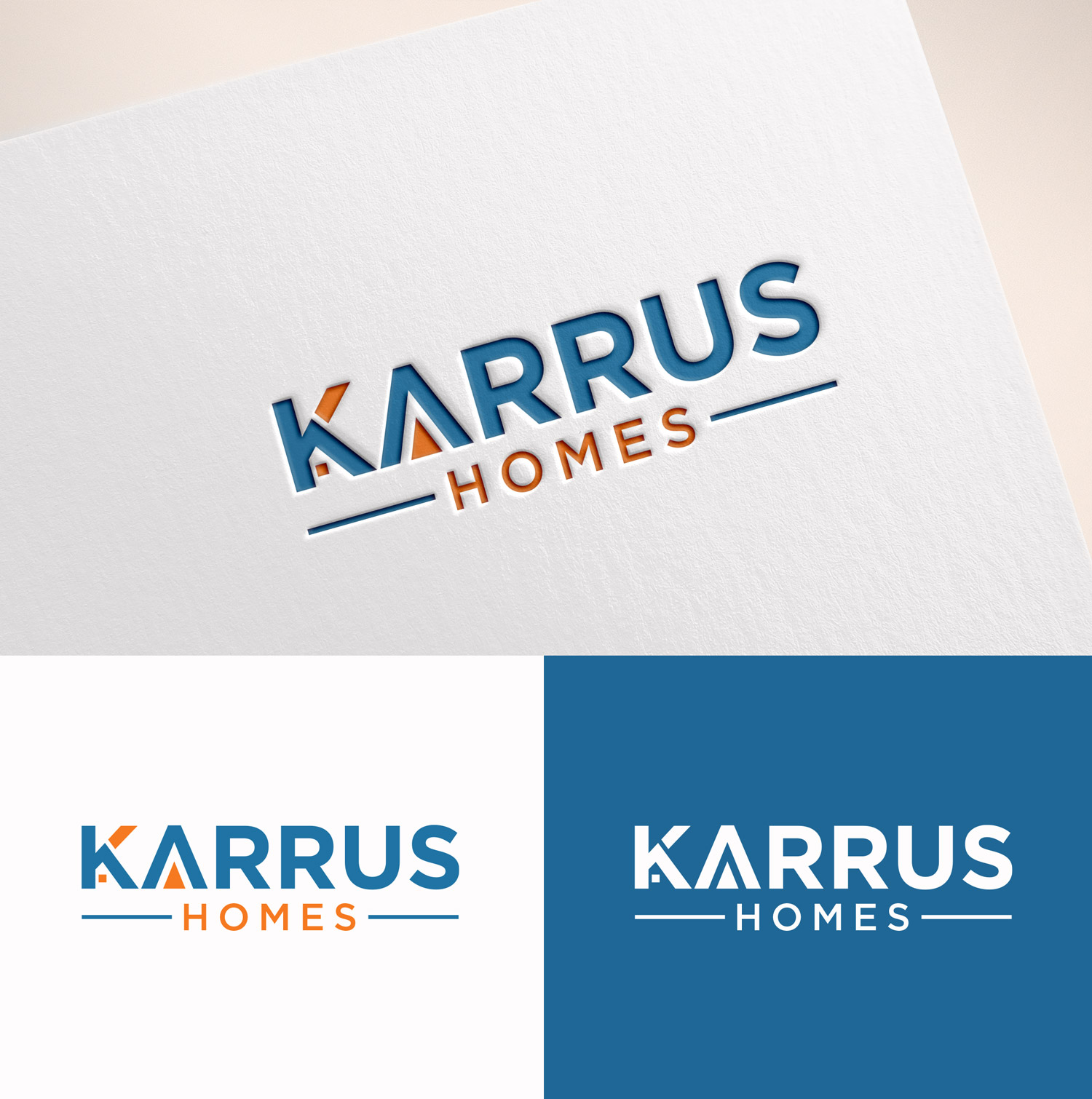 Logo Design by M Art & Design for Karrus Homes | Design #37789208