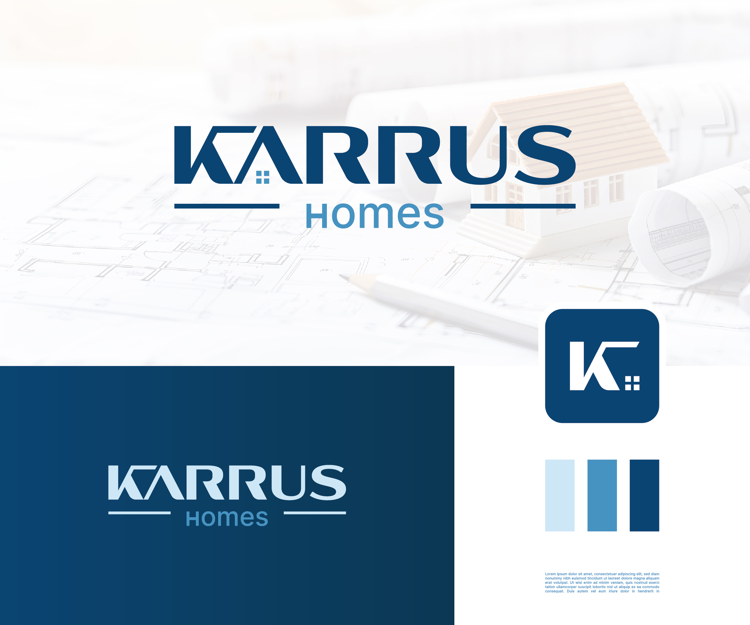 Logo Design by DesignShaper for Karrus Homes | Design #37770236