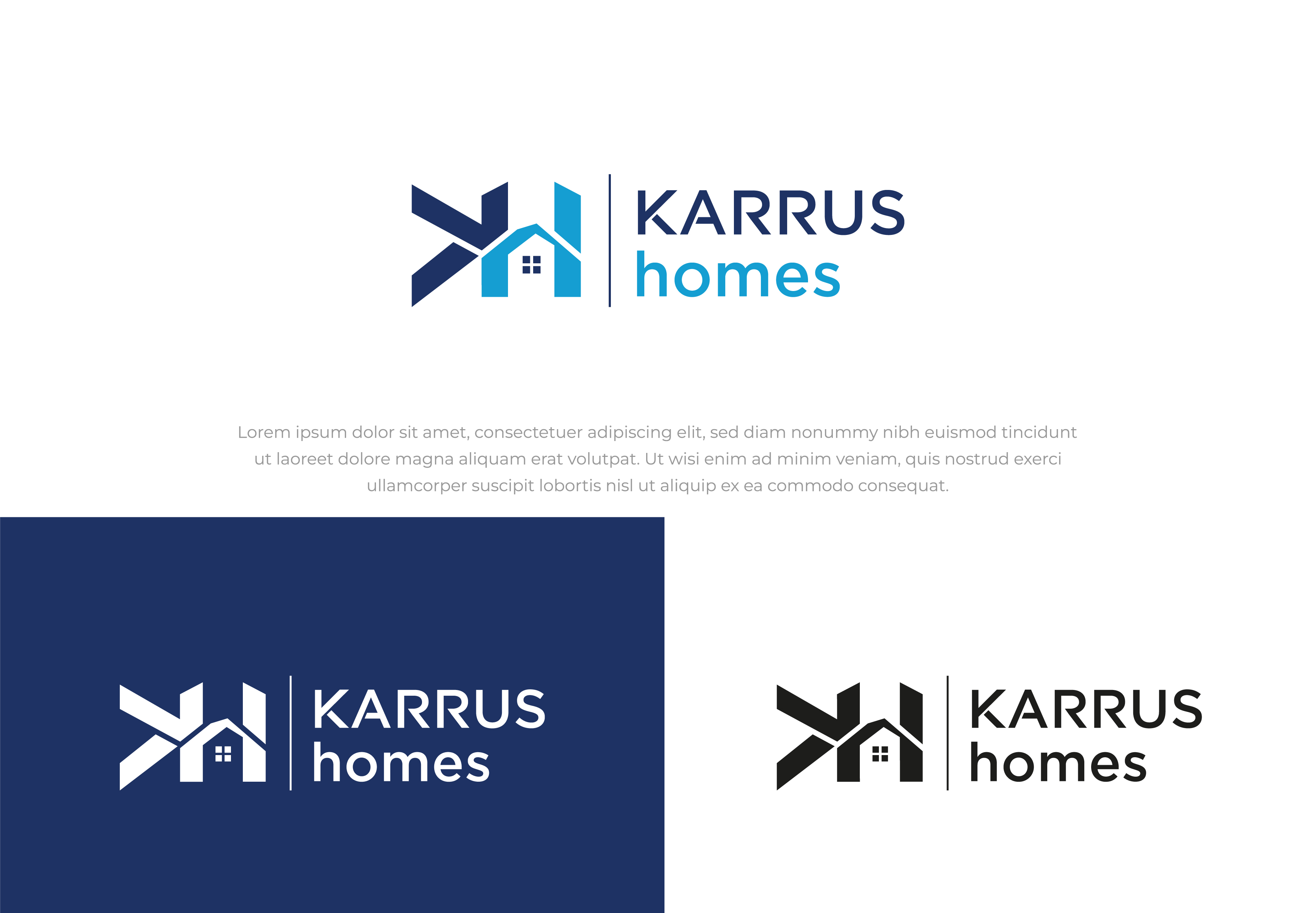Logo Design by Logo Maker Zone for Karrus Homes | Design #37770013