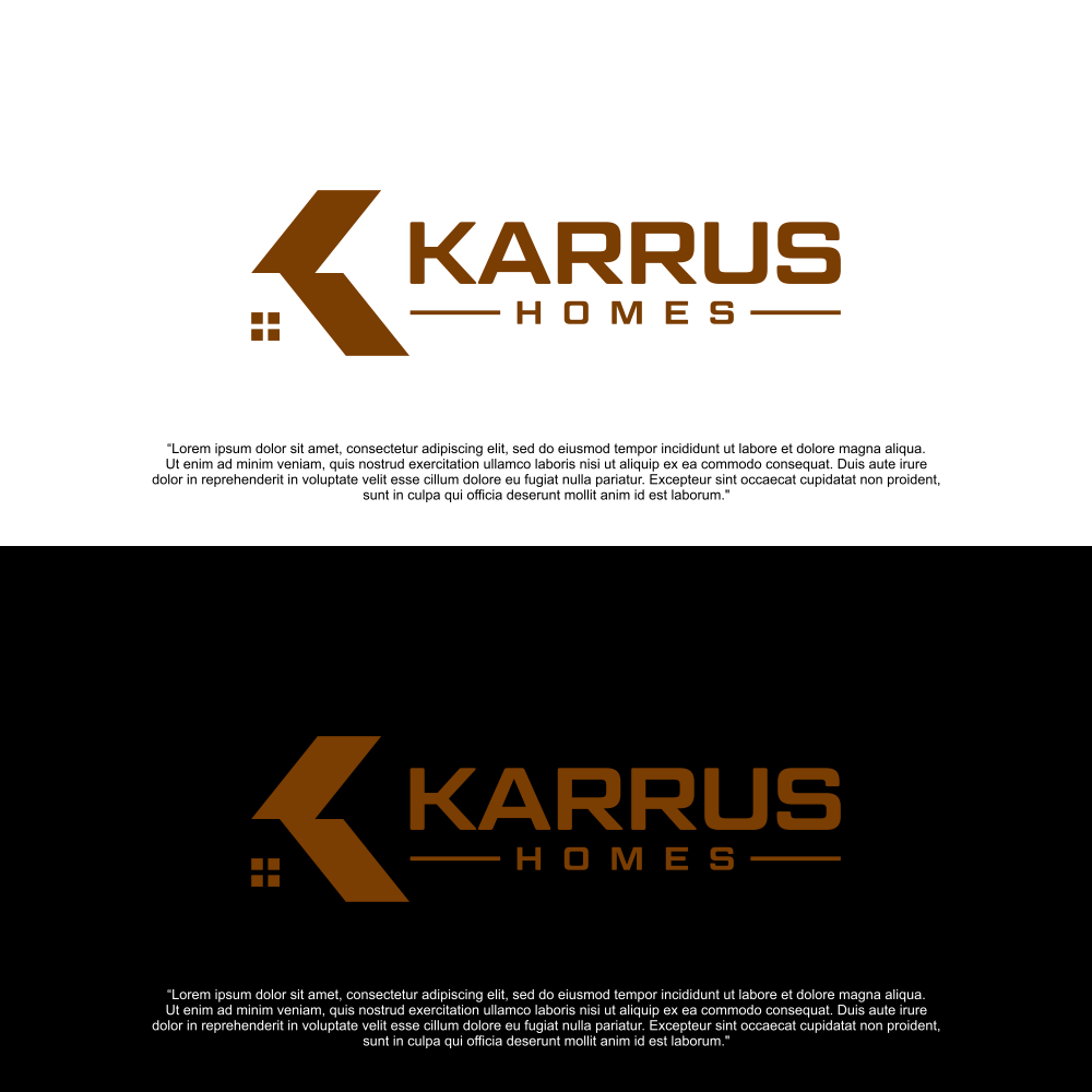 Logo Design by Nanas91 for Karrus Homes | Design #37787554