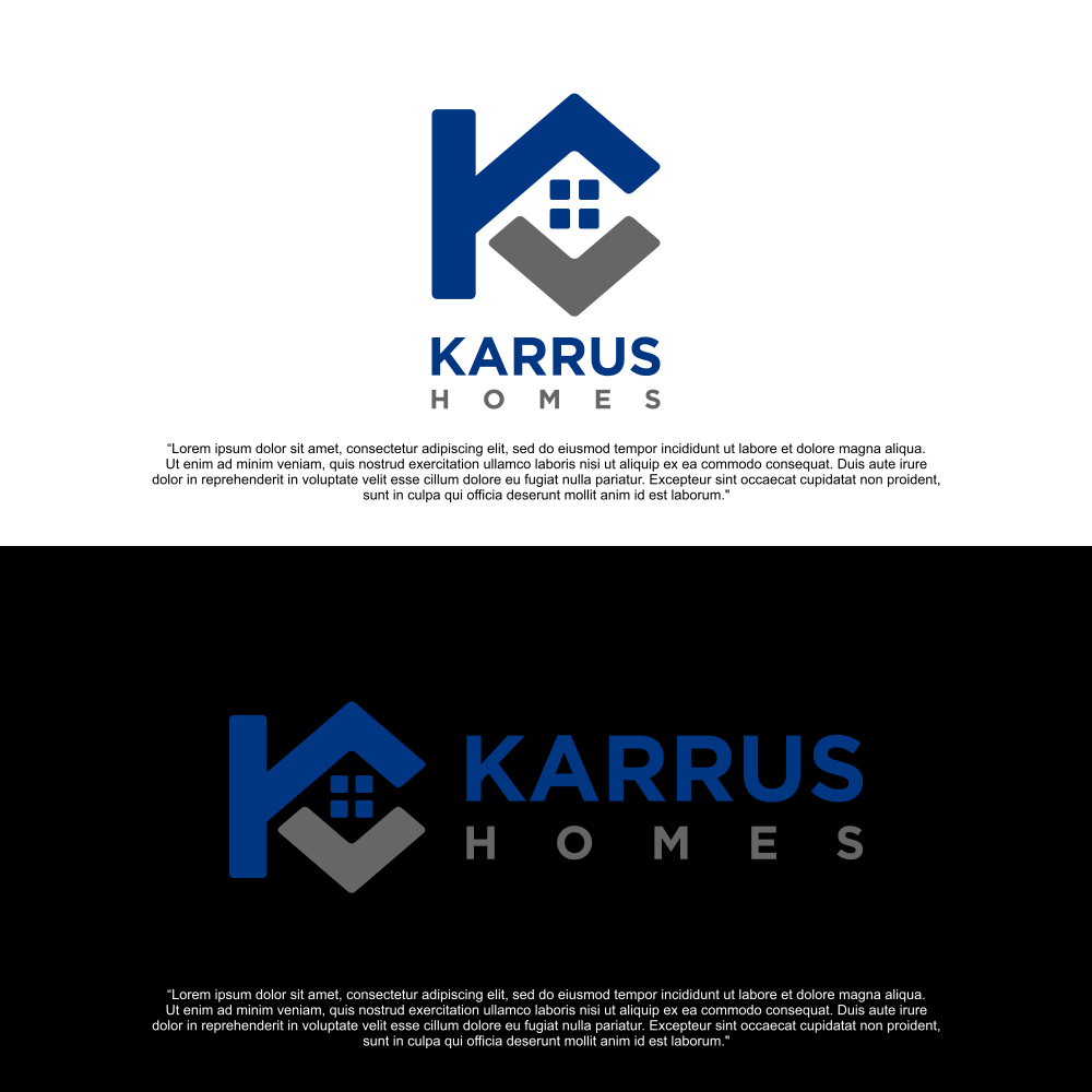 Logo Design by Nanas91 for Karrus Homes | Design #37796362