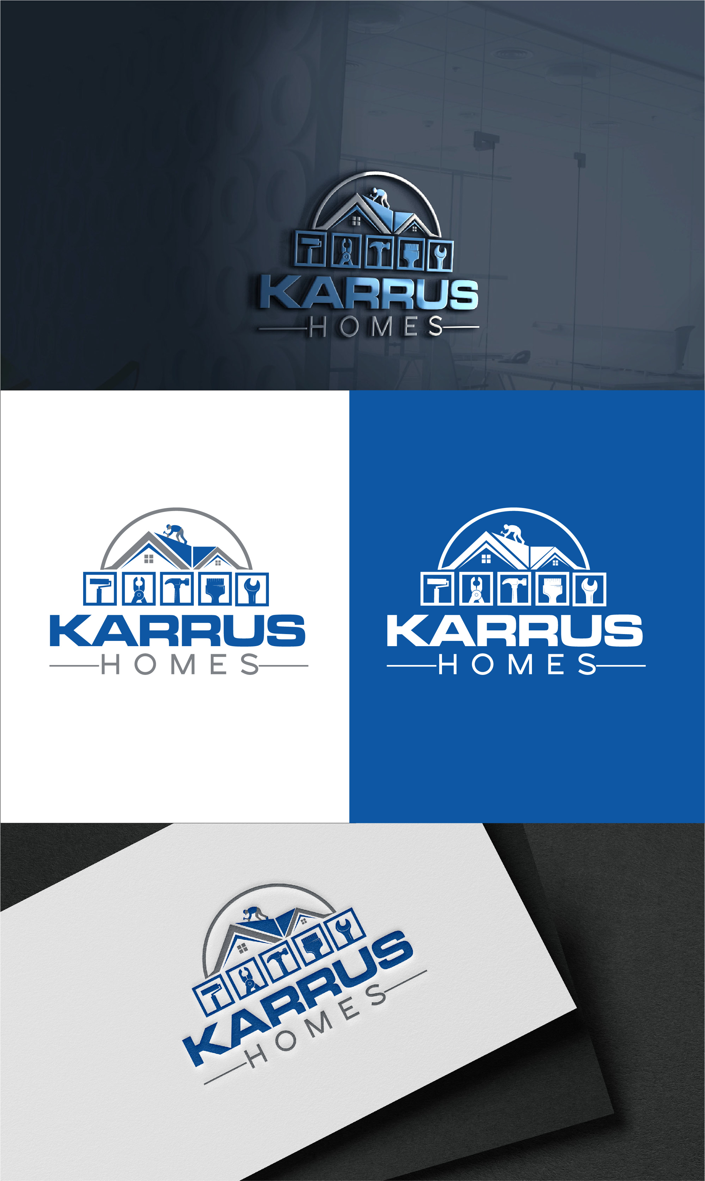 Logo Design by Design hunter 07 for Karrus Homes | Design #37775074