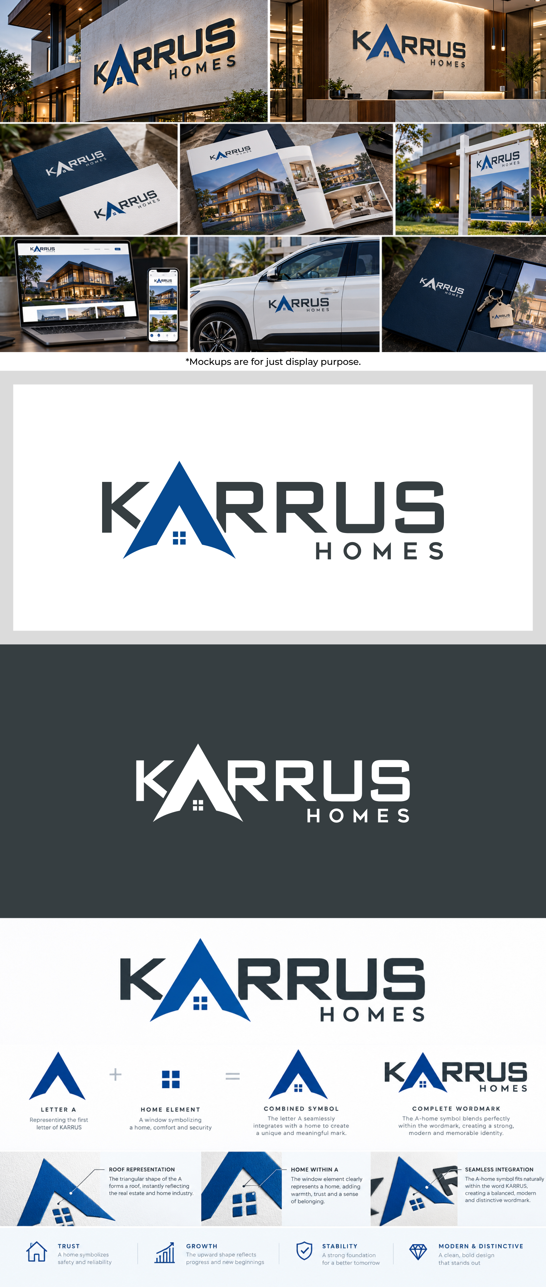 Logo Design by Latika M. for Karrus Homes | Design #37791291