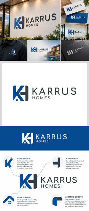 Logo Design by Latika M. for Karrus Homes | Design: #37803739