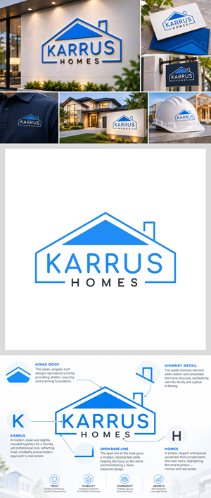 Logo-Design von Latika M. für Karrus Homes | Design: #37803840