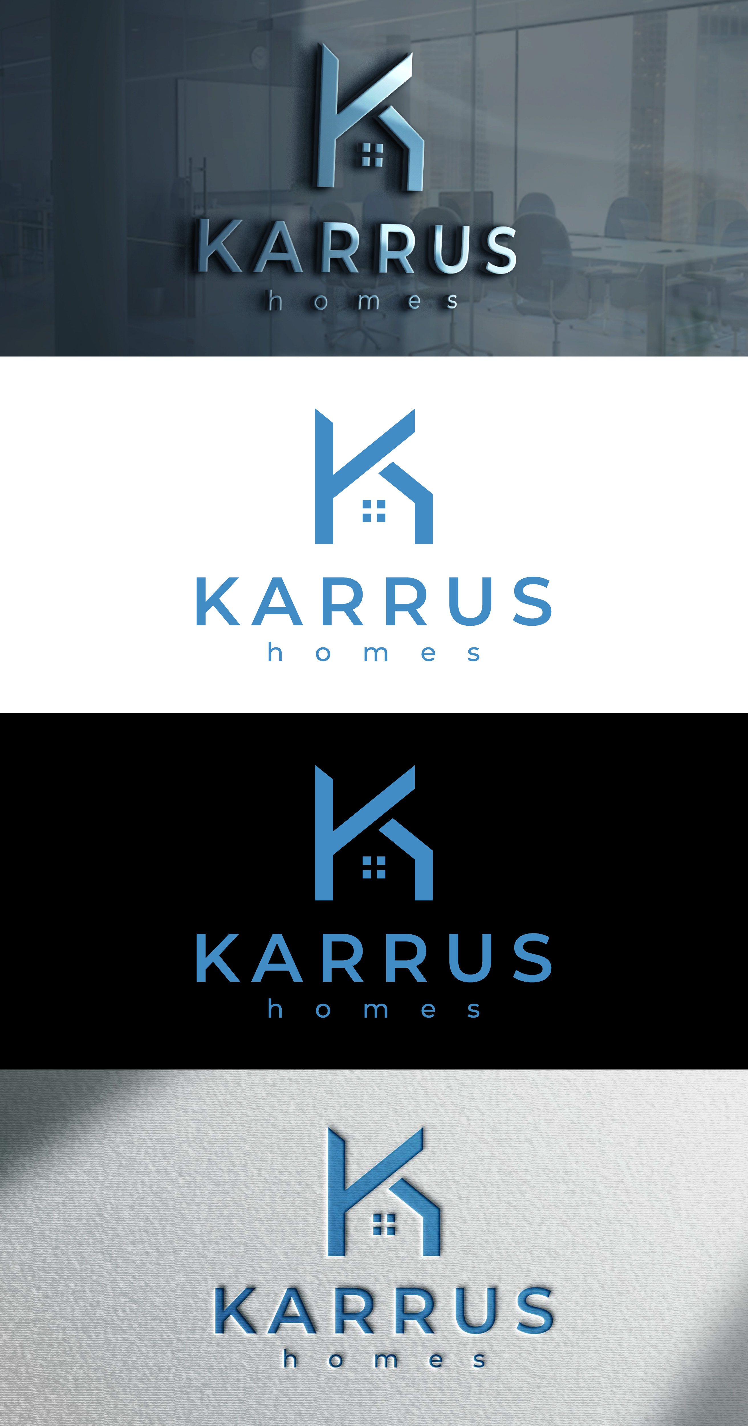 Logo Design by Studio Vertex for Karrus Homes | Design #37771920
