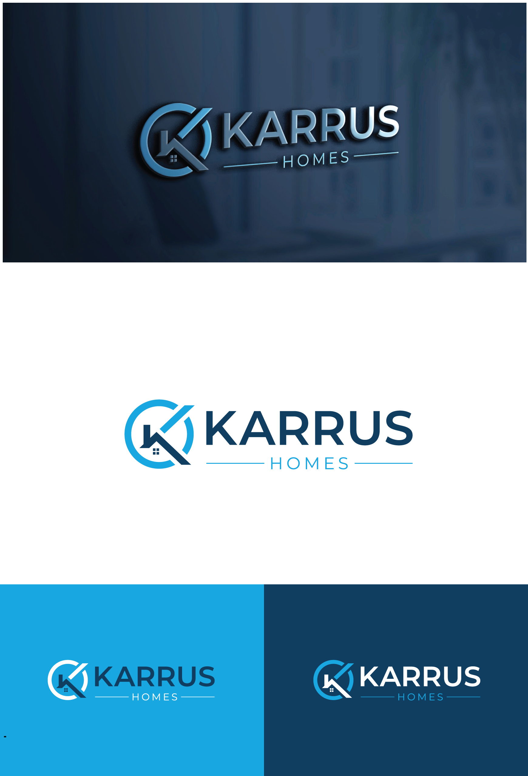 Logo Design by Dezign frd for Karrus Homes | Design #37772928