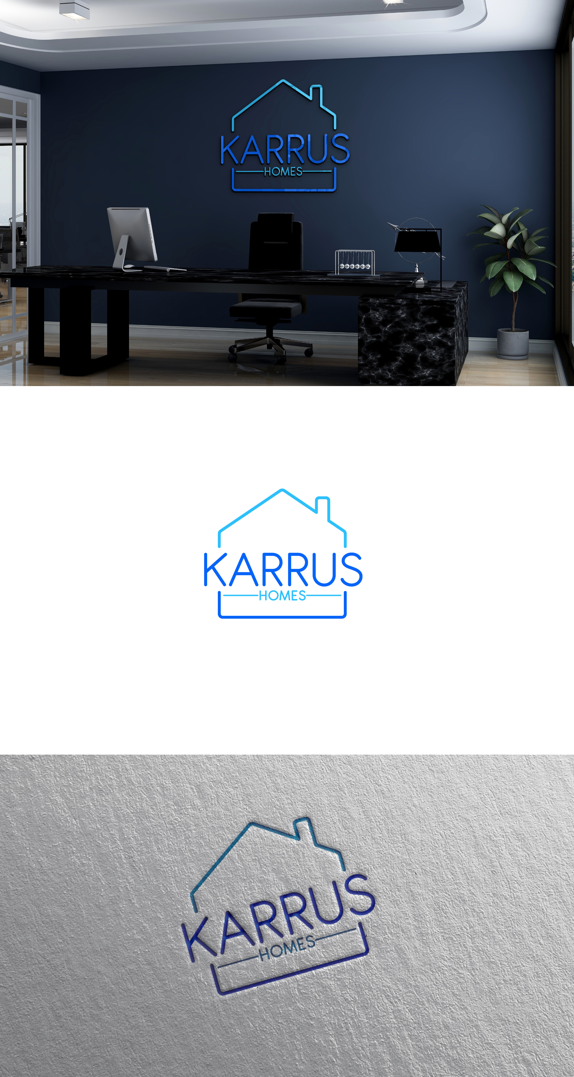 Logo Design by Dezign frd for Karrus Homes | Design #37803226