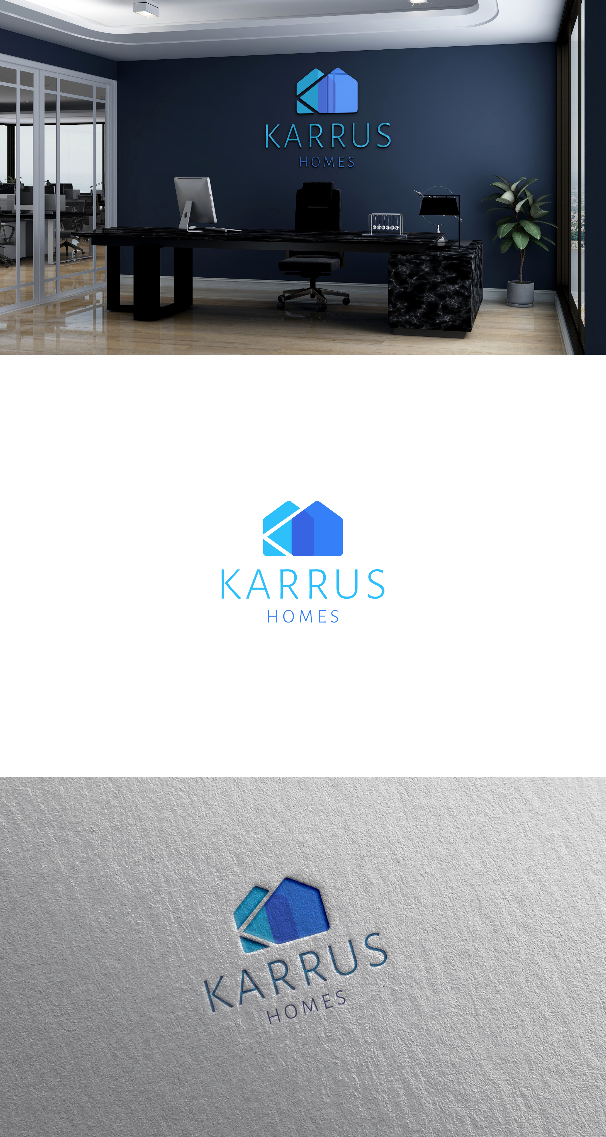 Logo Design by Dezign frd for Karrus Homes | Design #37803239