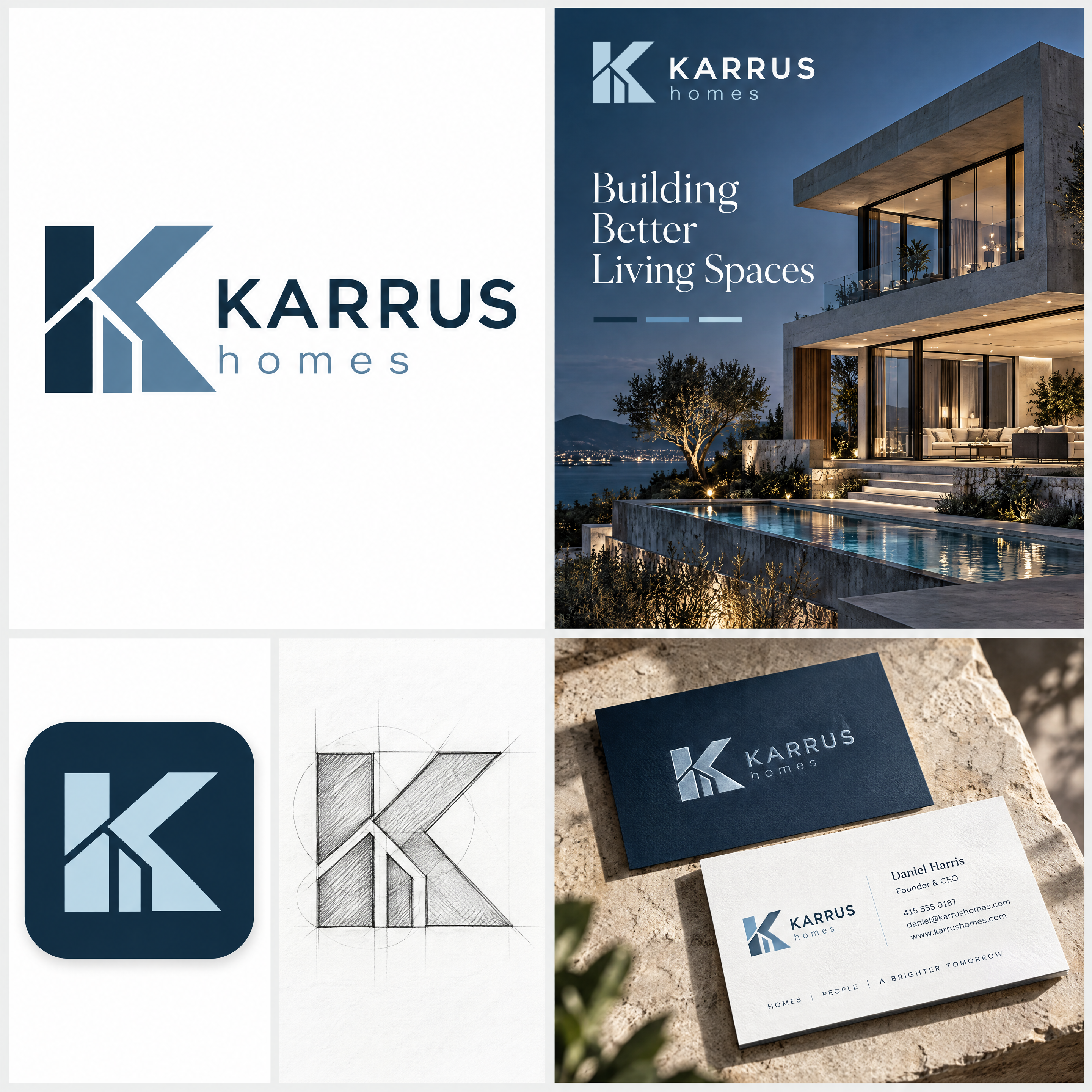Logo Design by GreenBoys for Karrus Homes | Design #37772915