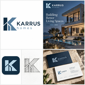 Logo Design by GreenBoys for Karrus Homes | Design: #37772915