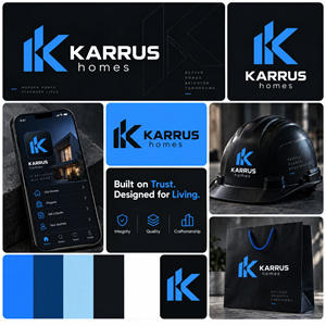 Logo Design by GreenBoys for Karrus Homes | Design: #37772970
