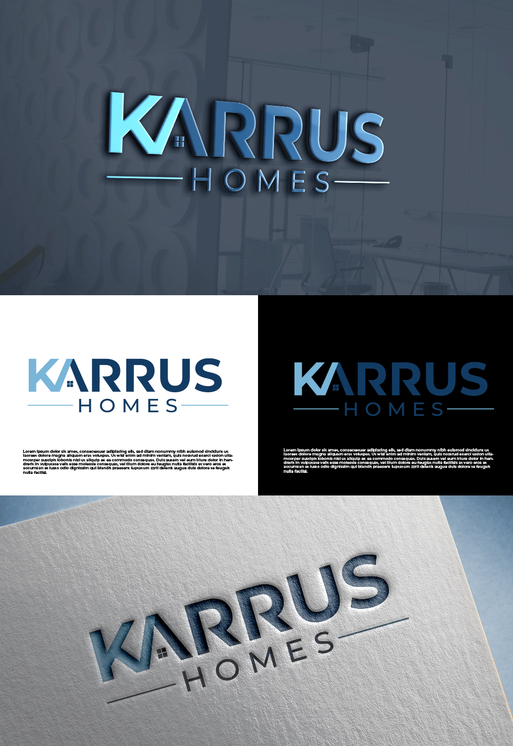 Logo Design by Md.Rahidesign for Karrus Homes | Design #37772719