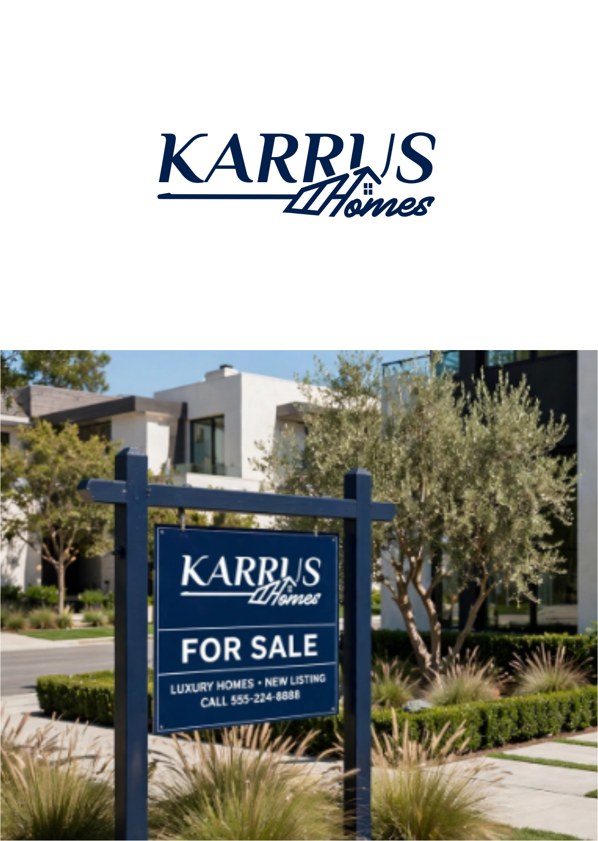 Logo Design by Arham Hidayat for Karrus Homes | Design #37780914