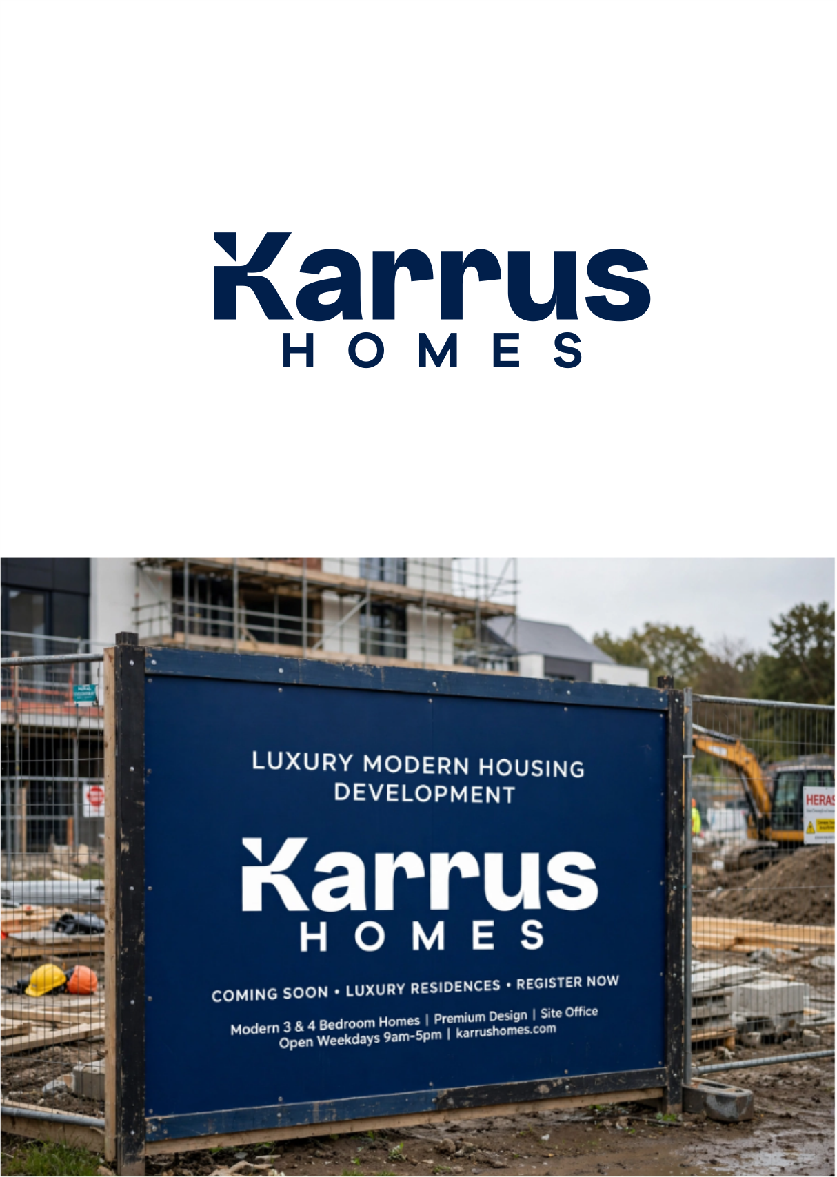 Logo Design by Arham Hidayat for Karrus Homes | Design #37780915