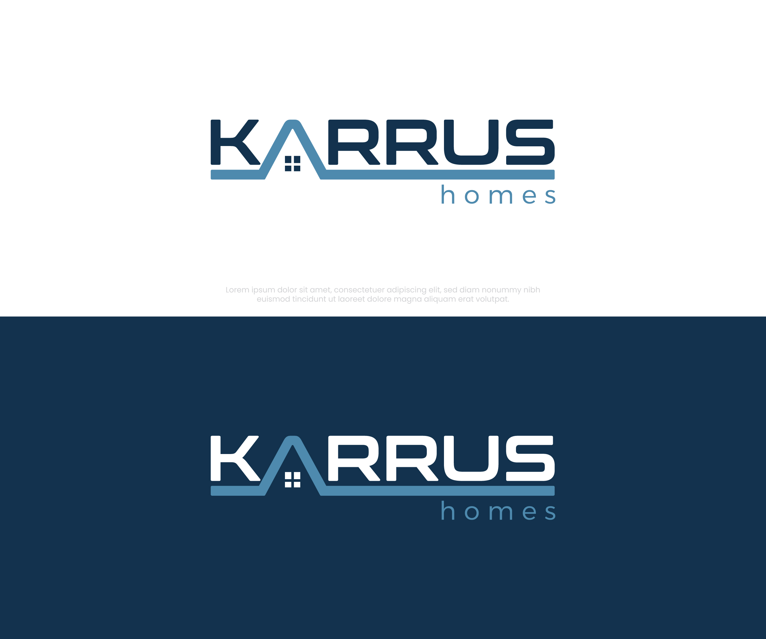 Logo Design by fue for Karrus Homes | Design #37793962