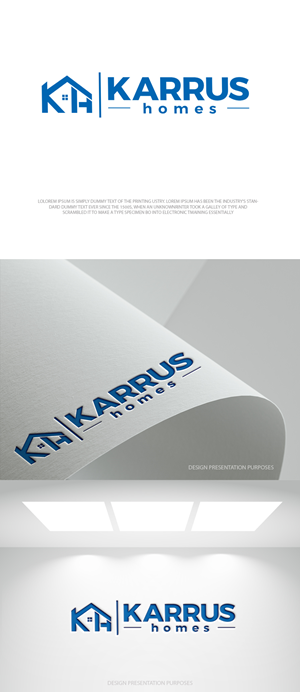 Logo Design by zebronicgraphic for Karrus Homes | Design: #37773164