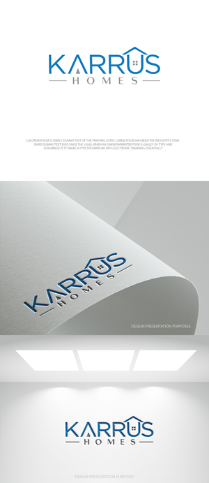 Logo Design by zebronicgraphic for Karrus Homes | Design: #37773165