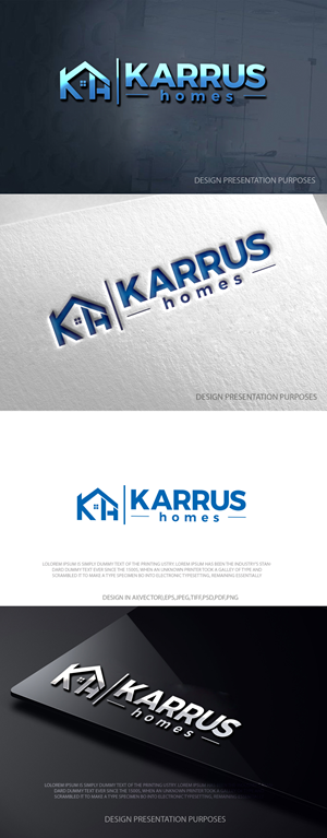 Logo Design by zebronicgraphic for Karrus Homes | Design: #37773167