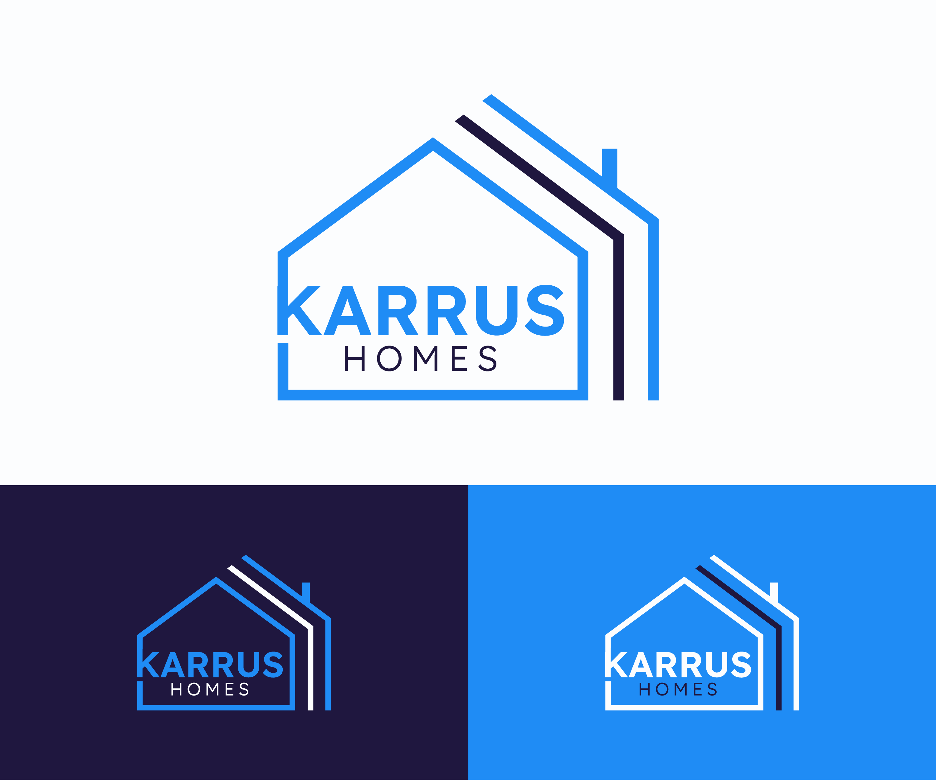Logo Design by Zak deZign for Karrus Homes | Design #37800827