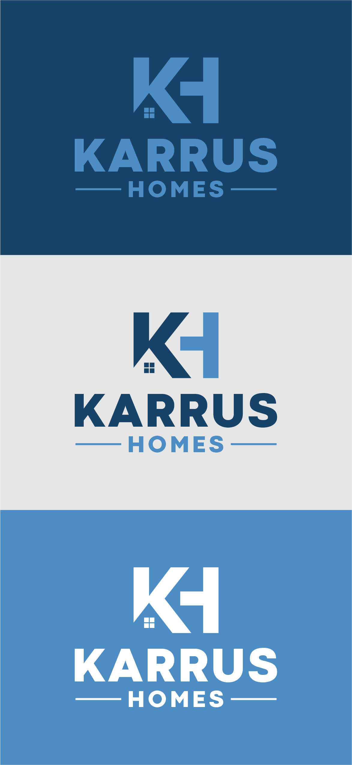 Logo Design by shiroRo for Karrus Homes | Design #37792343