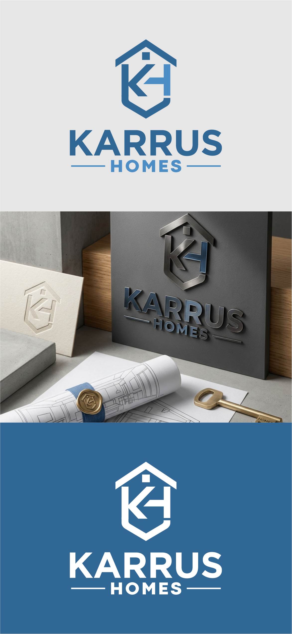 Logo Design by shiroRo for Karrus Homes | Design #37795601