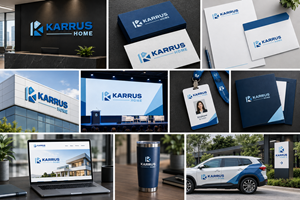 Logo Design by HerDish for Karrus Homes | Design: #37773632